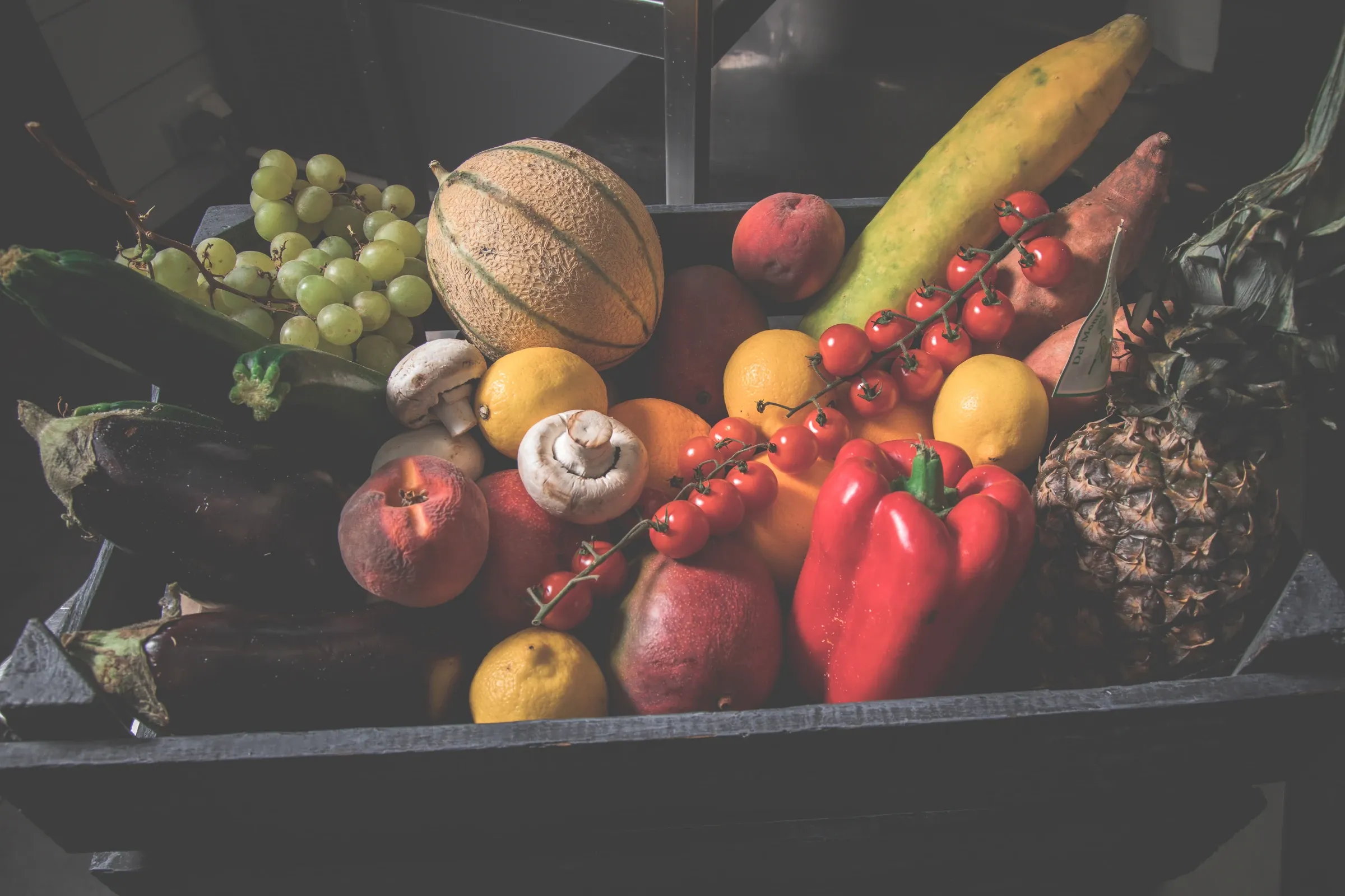 Fruits et légumes frais du marché, cuisinés au Rétro à Vittel